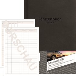 Avery Zweckform 223D Fahrtenbuch Design DIN A5 48Blatt sw