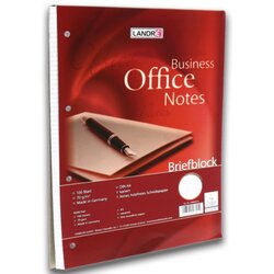 Landré 100050253 Briefblock  A4 4fach gel 100Bl kar