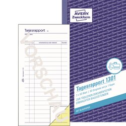 Avery Zweckform 1301 Bautagesbericht 105x200 gelb 2x50Blatt