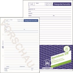 Avery Zweckform 1210 Gesprächsnotiz DIN A5 Recyling Block 50Blatt weiß