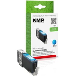 KMP 1519,0003 Tintenpatrone C91 wie CLI551XLC 715S. 15ml cyan