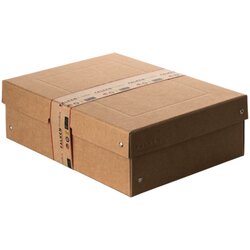 Falken 22001800 Aufbewahrungsbox PURE Box Nature A4 100mm braun