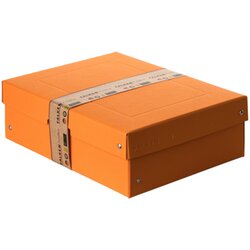 Falken 22001840 Aufbewahrungsbox PURE Box Pastell A4 100mm orange