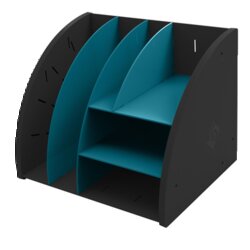 Exacompta 394505D Organizer NeoDeco   6xFach sw/bl