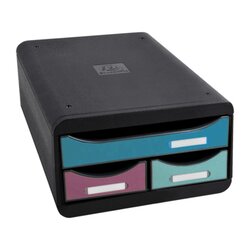 Exacompta 311606D Schubladenbox SKANDI 3Schübe sort