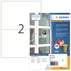 HERMA 10774 Etikett 210x148mm weiß 160 St./Pack.