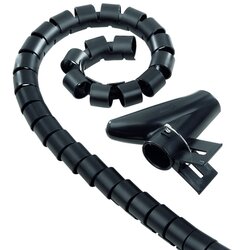 Hama 00220994 Spiralschlauch 2,5m schwarz 