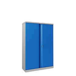 Phoenix SCL1491GBK Stahlschrank 2Türen 3Böden gr/bl Schlüssel