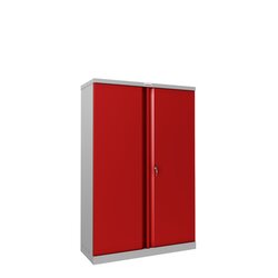 Phoenix SCL1491GRK Stahlschrank 2Türen 3Böden gr/rt Schlüssel