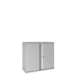 Phoenix SCL0891GGK Stahlschrank 2Türen 1Böden gr/gr Schlüssel