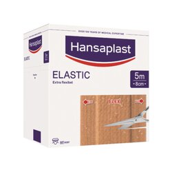 Hansaplast 1009243 Pflaster ELASTIC 8cmx5m 