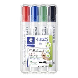 STAEDTLER® 351 WP4 Whiteboardmarker Lumocolor 2mm 4 St./Pack.