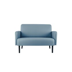 Paperflow LC2PC.01.06 Sofa LISBOA 2Sitzer Kunstleder sw/bl