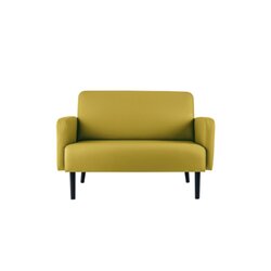 Paperflow LC2PC.01.08 Sofa LISBOA 2Sitzer Kunstleder sw/gn