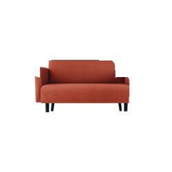 Paperflow LC2PV.01.27 Sofa LISBOA 2Sitzer Samt sw/rs 