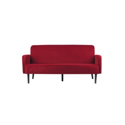 Paperflow LC3PV.01.18 Sofa LISBOA 3Sitzer Samt sw/rt 