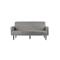 Paperflow LC3PV.01.02 Sofa LISBOA 3Sitzer Samt sw/gr 