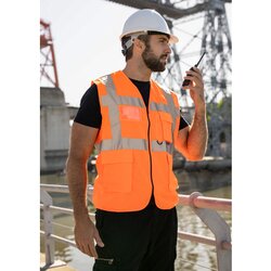 korntex Warnweste Hamburg Comfort fit signal-orange