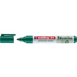 edding 4-21004 Permanentmarker 21 EcoLine 1,5-3mm Rundspitze grün