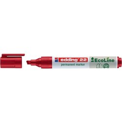 edding 4-22002 Permanentmarker 22 EcoLine 1-5mm Keilspitze rot