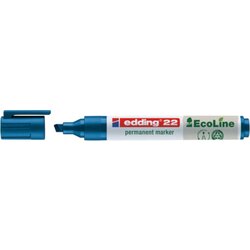 edding 4-22003 Permanentmarker 22 EcoLine 1-5mm Keilspitze blau