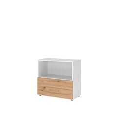 Hammerbacher VFW28S2KGWRBS Regal FlexWall 2OH 2Schübe weiß/asteiche