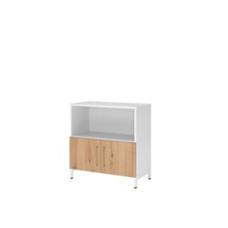 Hammerbacher VFW28T1KUWRBS Regal FlexWall 2OH Türen Sockel weiß/asteiche