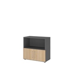 Hammerbacher VFW28T1KGGEBS Regal FlexWall 2OH Türen graphit/eiche