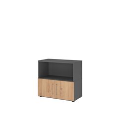 Hammerbacher VFW28T1KGGRBS Regal FlexWall 2OH Türen graphit/asteiche