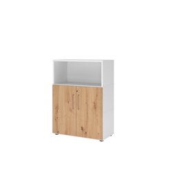 Hammerbacher VFW38T2KGWRBS Regal FlexWall 3OH Türen weiß/asteiche