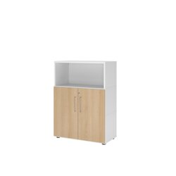 Hammerbacher VFW38T2KGWEBS Regal FlexWall 3OH Türen weiß/eiche