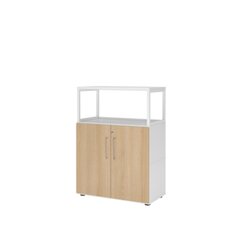 Hammerbacher VFW38T2RGWEBS Regal FlexWall 3OH Türen 1offen weiß/eiche