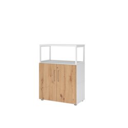 Hammerbacher VFW38T2RGWRBS Regal FlexWall 3OH Türen 1offen weiß/asteiche