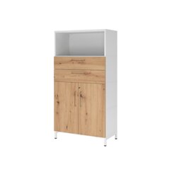 Hammerbacher VFW48K2KUWRBS Schrank FlexWall 4OH Sockel weiß/asteiche