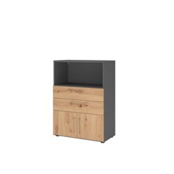 Hammerbacher VFW38K1KGGRBS Schrank FlexWall 3OH graphit/asteiche