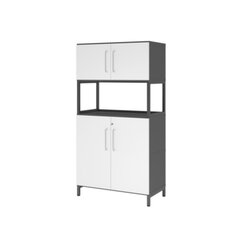Hammerbacher VFW48K5RUGWBS Schrank FlexWall 4OH Sockel 1offen graphit/weiß