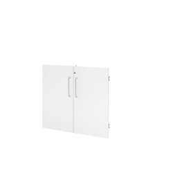 Hammerbacher VFWT28WBS Tür FlexWall 80cm 2OH weiß 2St