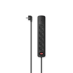 Hama 00223055 Steckdosenleiste 5fach Schalter 1,5m sw