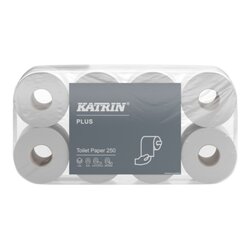 Katrin 11711 Toilettenpapier Plus 3lg. 250Blatt 8Rl.