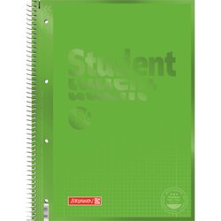 BRUNNEN 1067928152 Collegeblock DIN A4 80Bl. kariert grün
