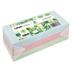UPM Notes 5654-20PG-12 Haftnotiz Pastell 75x75mm 100Bl. sort. 12St.