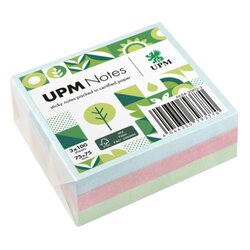 UPM Notes 5654-20PG-3 Haftnotiz Pastell 75x75mm 100Bl. sort. 3St.