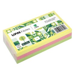 UPM Notes 5855-21PG-3 Haftnotiz Brillant 125x75mm 100Bl. sort. 3St.