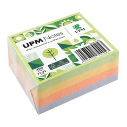 UPM Notes 5654-75PG Haftnotiz Spring 75x75mm 400Bl. farbig