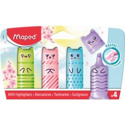 Maped 743604 Textmarker Pastel Mini sort. 4St.