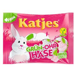 Katjes 327552 Fruchtgummi Grün-Ohr Hase 175g 