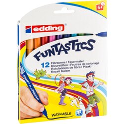 edding 4-15-12 Fasermaler FUNTASTICS sort. 12St.
