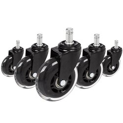 hjh OFFICE 729404 Stuhlrolle ROLO SKATE Hartboden 11x50mm 5St.