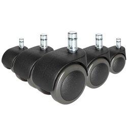 hjh OFFICE 619029 Stuhlrolle ROLO FREE Hartboden 11x50mm 5St.