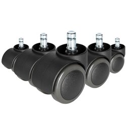 hjh OFFICE 619030 Stuhlrolle ROLO FREE Hartboden 10x50mm 5St.